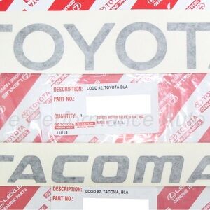 Toyota Tacoma Tailgate Decal Set (1995-2004) Year